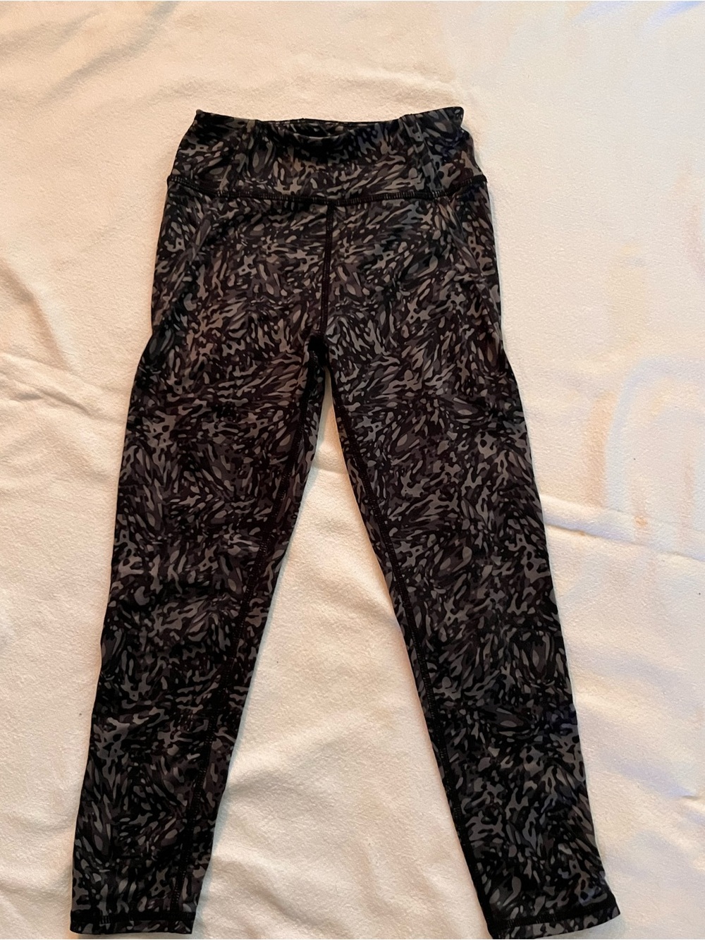 Zella Girls High-Rise Black Patterned Girls Leggings